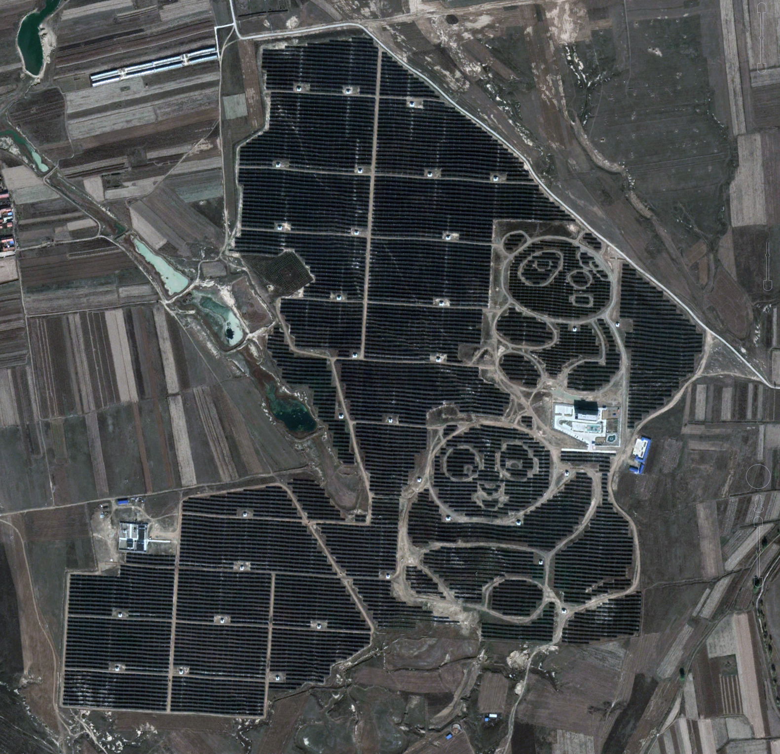 Estación solar de Datong, China ( 39°58'28.75"N, 113°29'9.25"E)