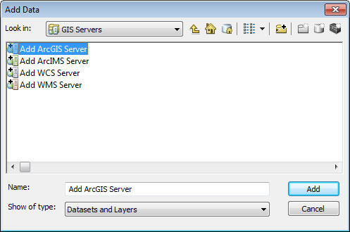 Add ArcGIS Server