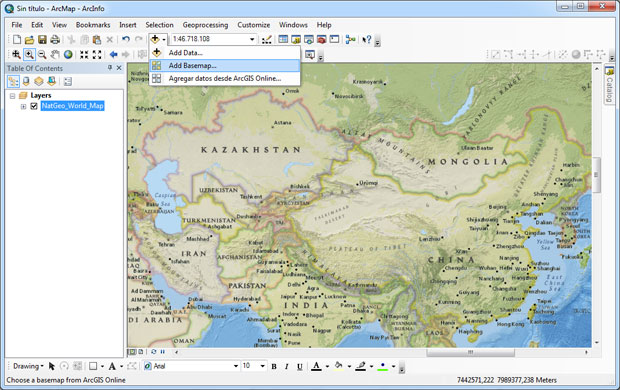 Add BaseMap para imágenes satélite