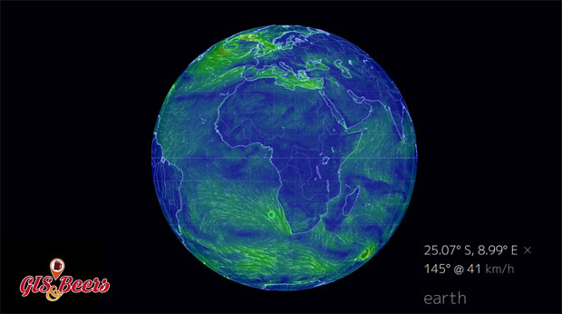 mapa de vientos Earth Wind Map