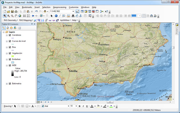 Vista de ArcMap