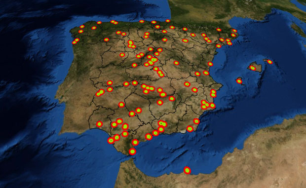 Radios y zonas de vuelo para drones