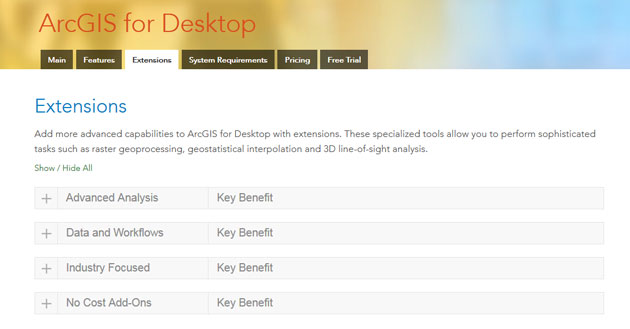 Extensiones para ArcMap