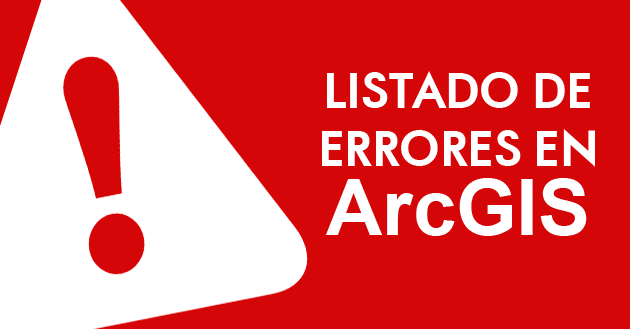 Errores en ArcGIS