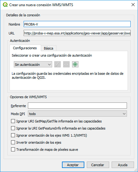 Cómo conectar un WMS en QGIS