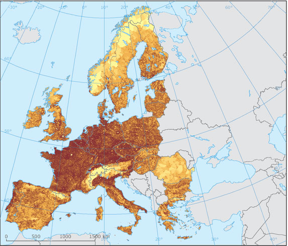 mapas de fragmentación de hábitats