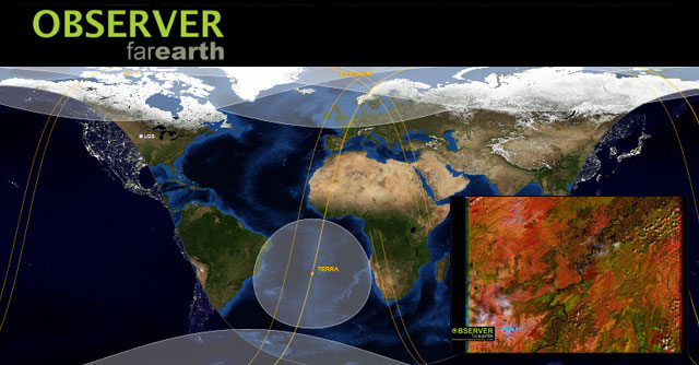 Enjuague bucal entonces Asistente Imágenes satélite en tiempo real con Observer Far Earth - Gis&Beers