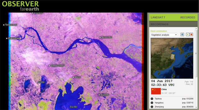 Imágenes satélite en tiempo real con Observer Far Earth - Gis&Beers