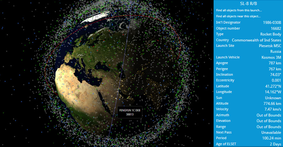 posición de satélites en vivo