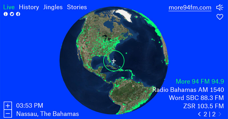 Radio Garden: música y mapas