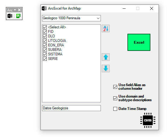 ArcExcel for ArcMap