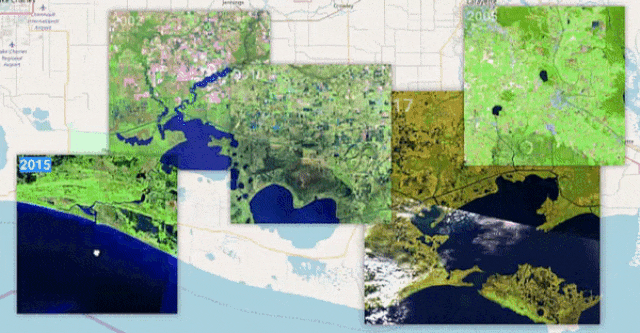 Landsat Lens: comparador de imágenes satélite