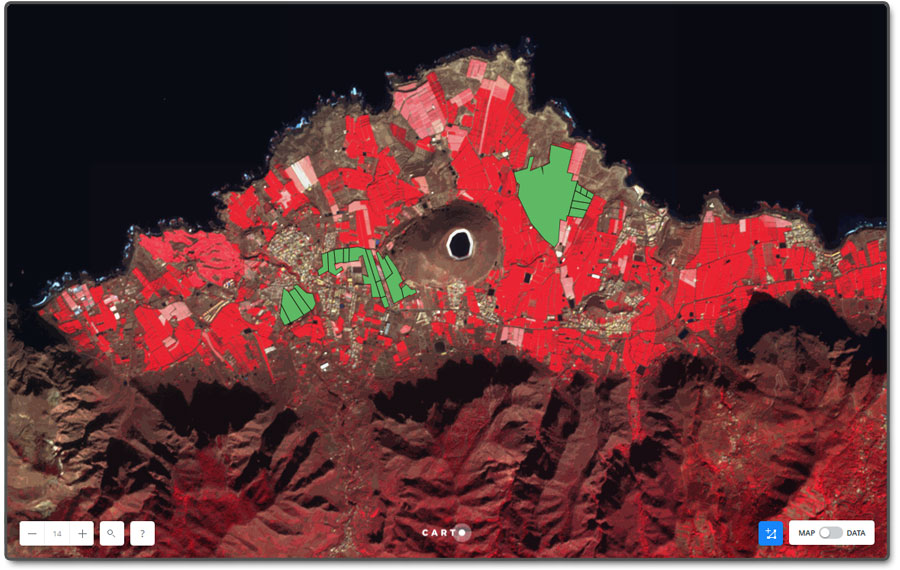 Análisis espacial con Carto de parcelas agrarias