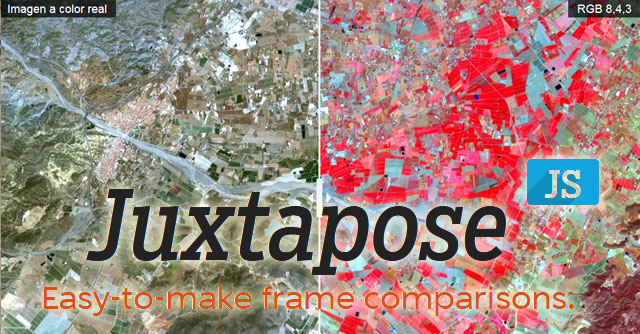 superposición de mapas con juxtapose