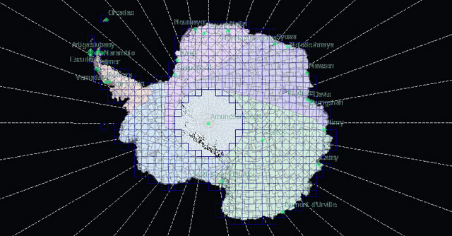 imágenes satélite antártida