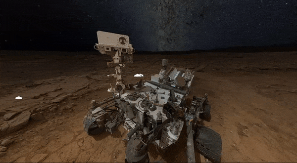 Imágenes del Curiosity en Marte en 360º