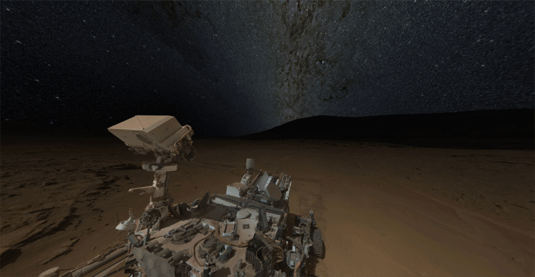Escenarios de imágenes del Curiosity en Marte