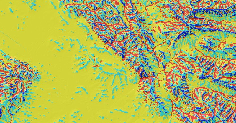 Mapa de TPI en ArcGIS