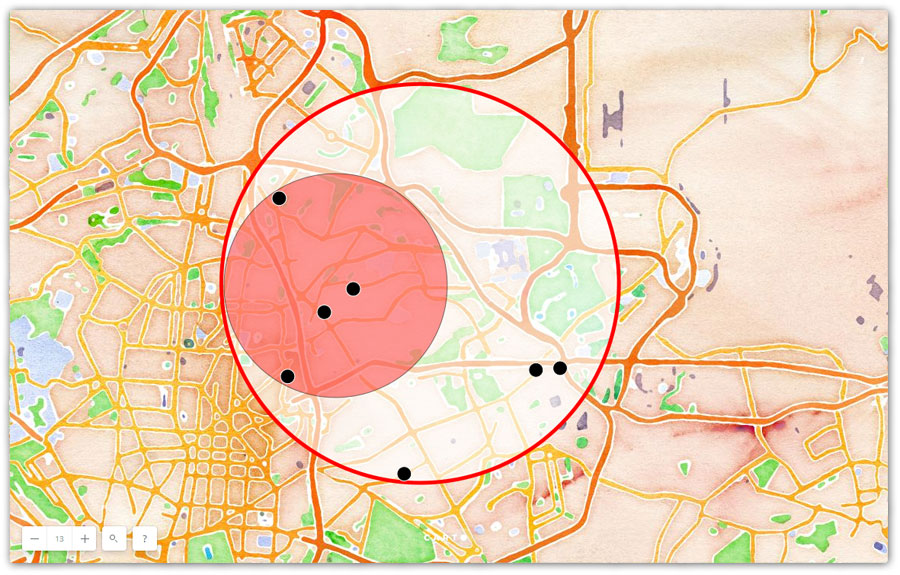 Elaborar el círculo de Canter mediante mapas criminales