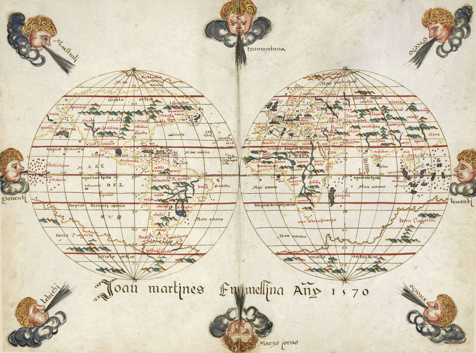 Mapas portulanos de Joan Martines