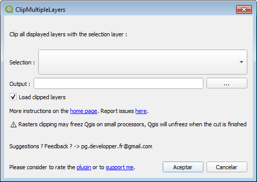 Clip Mulitple Layers QGIS