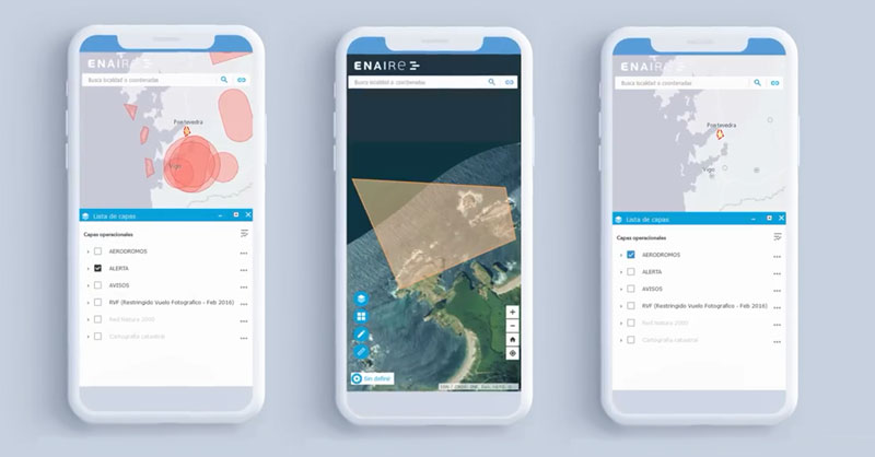 ENAIRE Drones, el planificador oficial de vuelos de drones