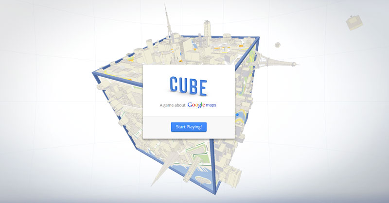 CUBE el juego de bolas 3D versión Google Maps