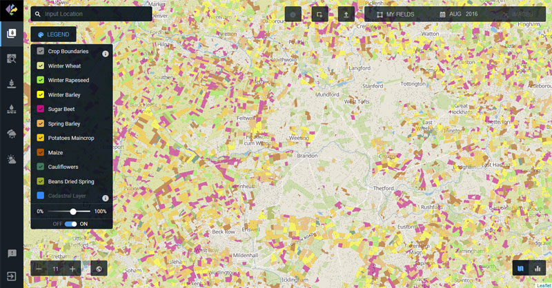 OS Crop Monitoring. Teledetección para mapas de cultivos