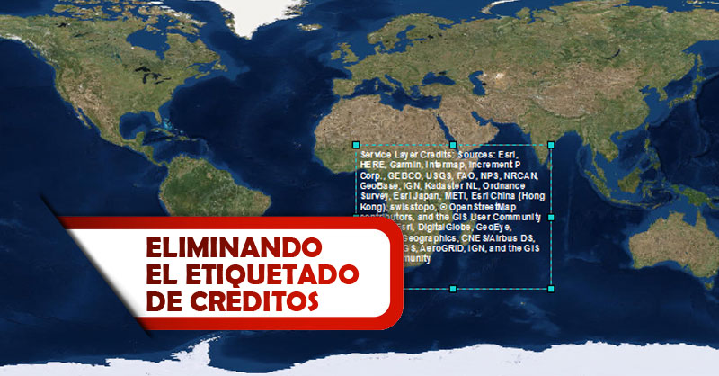 Cómo desactivar la etiqueta de créditos de mapas base