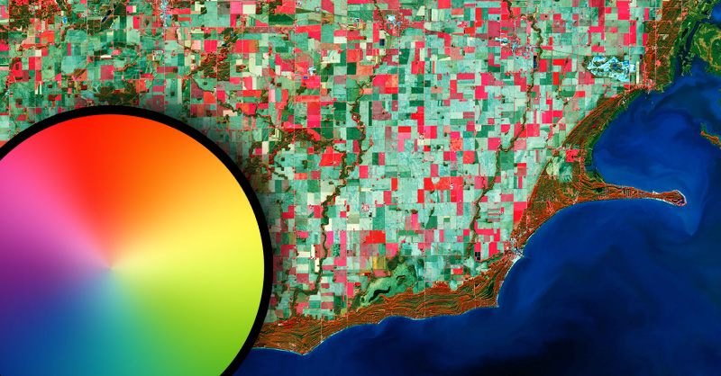 Cómo interpretar una imagen satélite a falso color