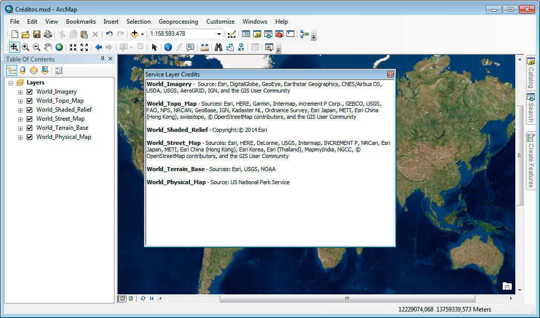 Etiqueta de Mapas Base