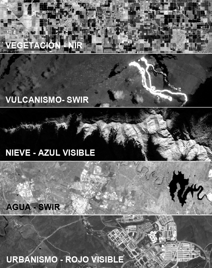 Niveles de reflectancia en firmas espectrales