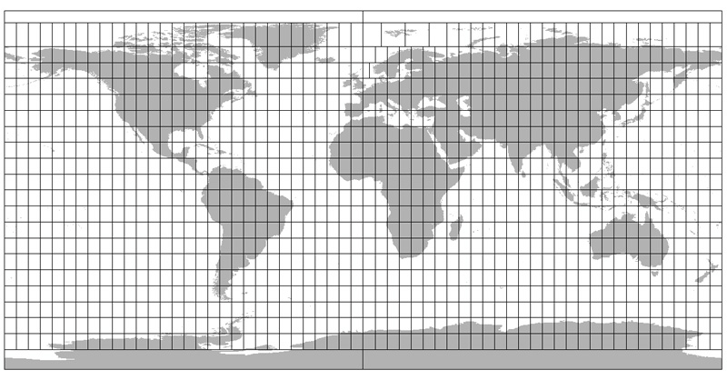 Nomenclatura y cartografía de la proyección UTM de Mercator