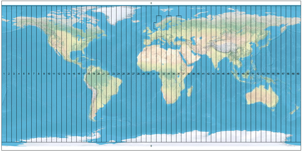 Cuadrículas UTM Mercator