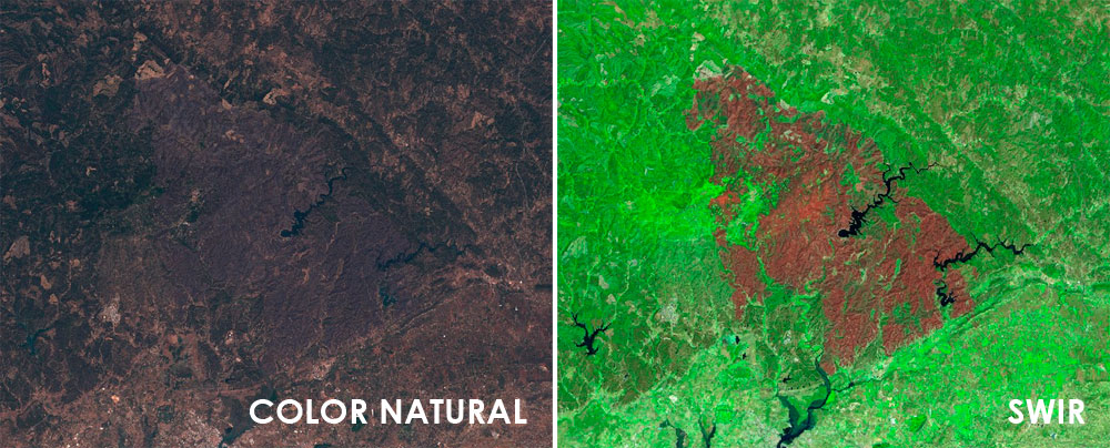 Análisis de incendios con imágenes satélite