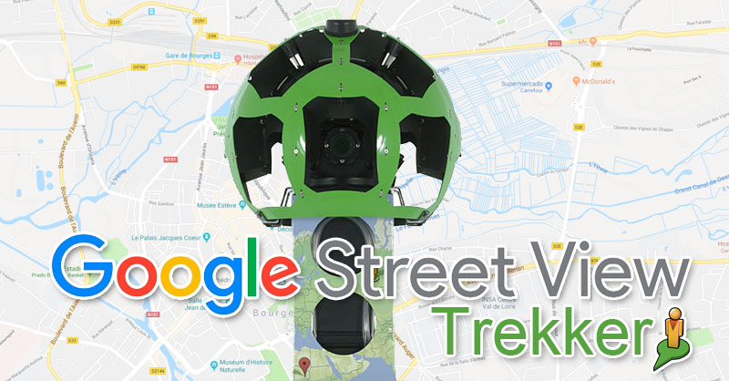 Mochila Street View Trekker para mapear gratis