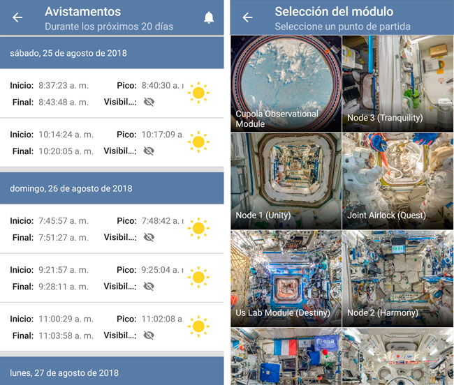 Imágenes de la Estación Espacial Internacional ISS en tiempo real