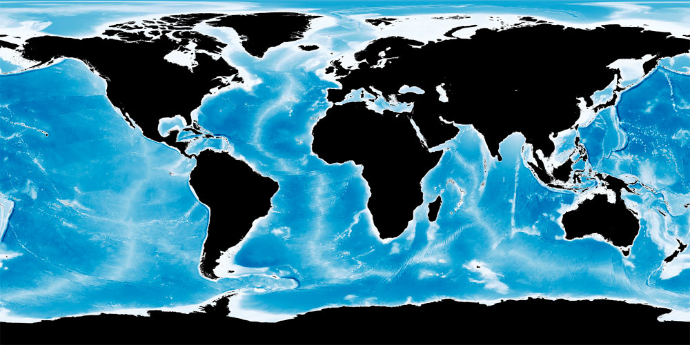 Descargar mapa batimétrico Blue Marble de la NASA