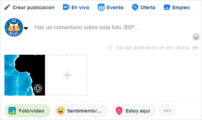 incorporar imágenes en 360º en Facebook
