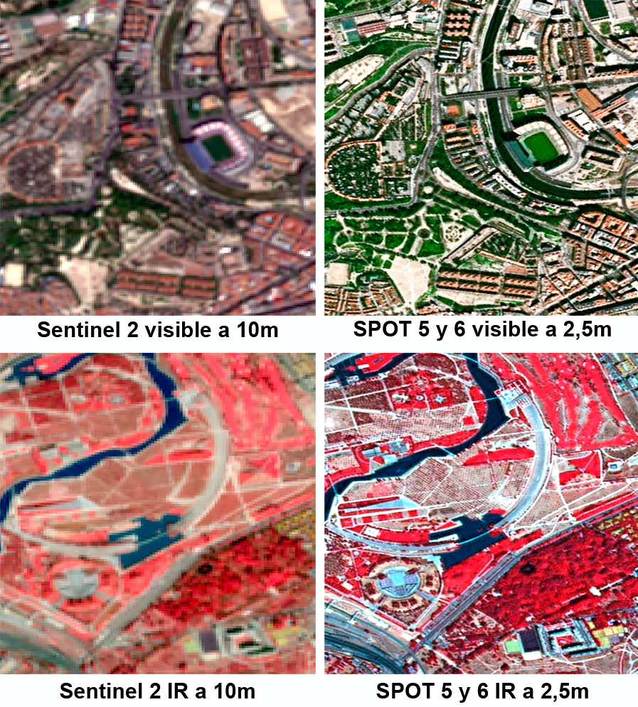 Descarga de imágenes satelitales SPOT gratuitas