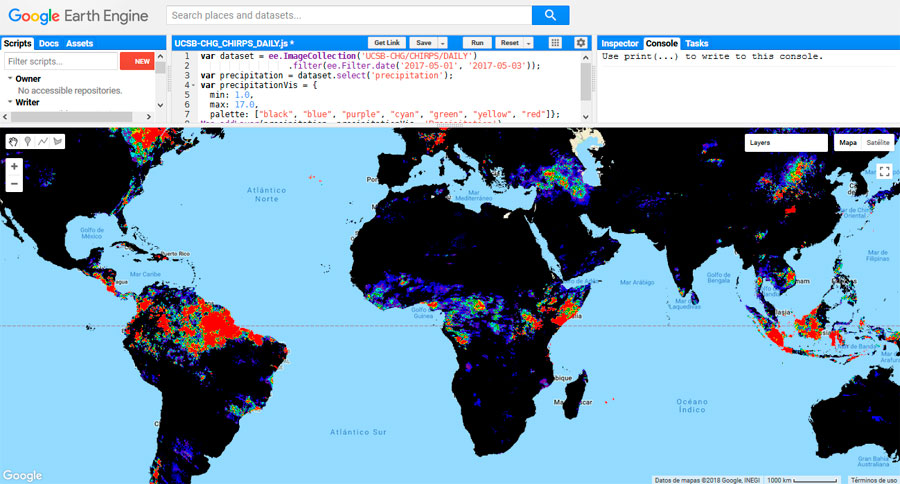 Descargar datos climáticos mundiales de precipitación