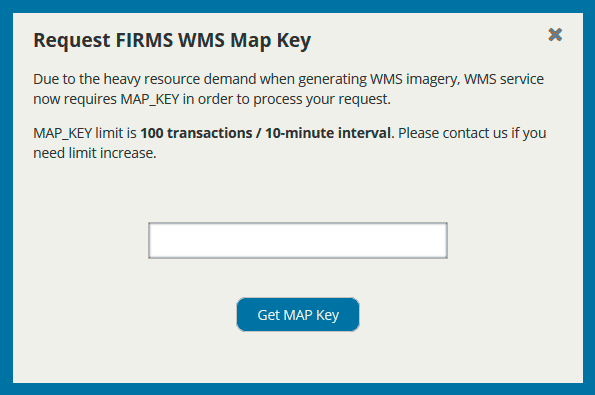 WMS FIRMS active fires