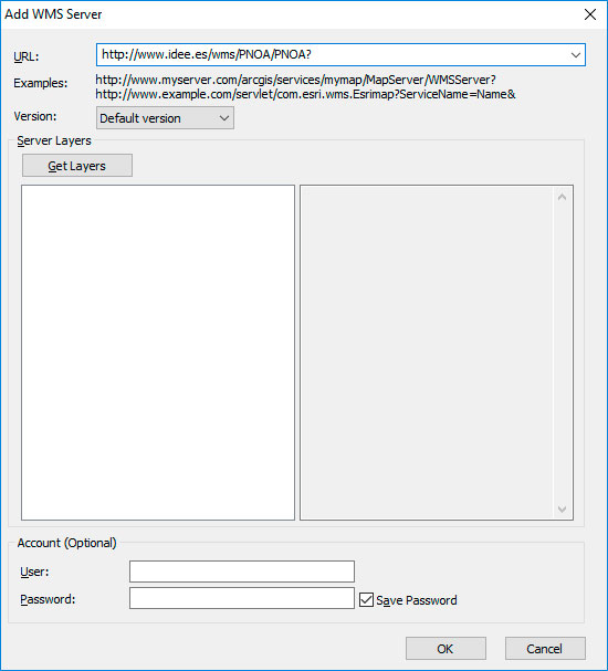 Cómo añadir un WMS en ArcGIS