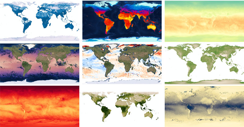 Las 127 capas temáticas WMS de la NASA