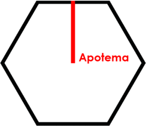 Apotema de cuadrículas hexagonales