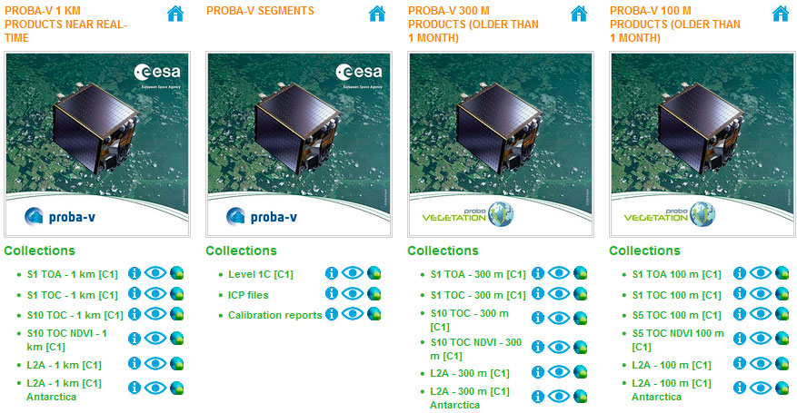 Imágenes satélite de PROBA-V