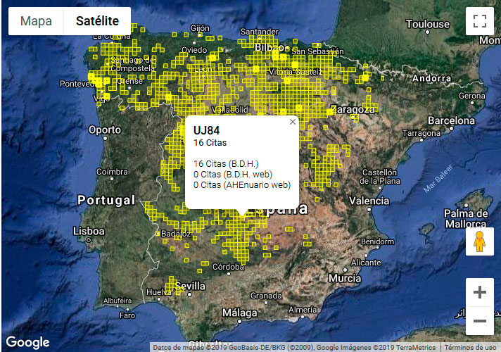 Cartografía de distribución de anfibios y reptiles SIARE