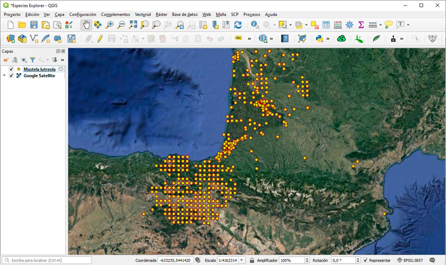 Mapa y cartografía de especies mundiales