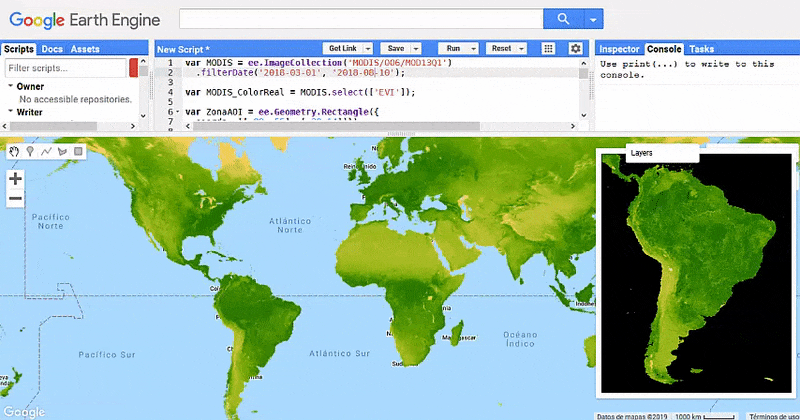 Cómo crear timelapses en Google Earth Engine