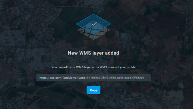 URL de servicios WMS para imágenes satélite